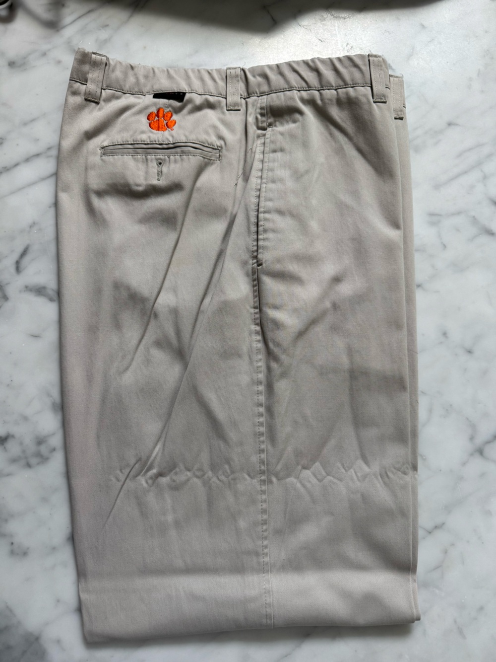 Slim Straight Chino Pants in Light Taupe